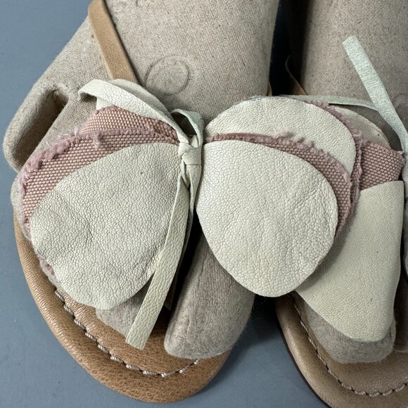 J Crew Made in Italy Suede/Leather Flip-flop Sandals, Size 5 - Picture 6 of 14